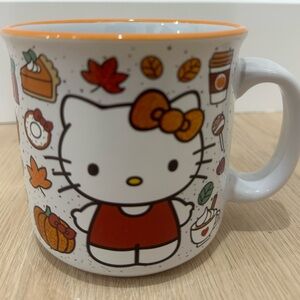 Hello Kitty Festive Fall Mug - Orange and White